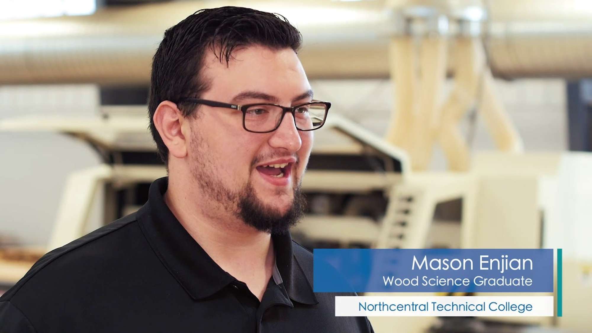 An interview with Mason Enjian, an NTC Wood Science graduate.
