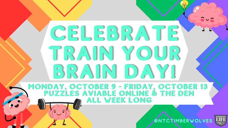 National Train Your Brain Day, idea for poster, banner, flyer or postcard  11882125 Vector Art at Vecteezy